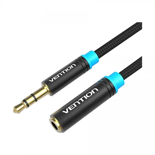 Vention 3.5mm Male to Female, 2 Meter, Black Audio Cable # VAB-B06-B200-M