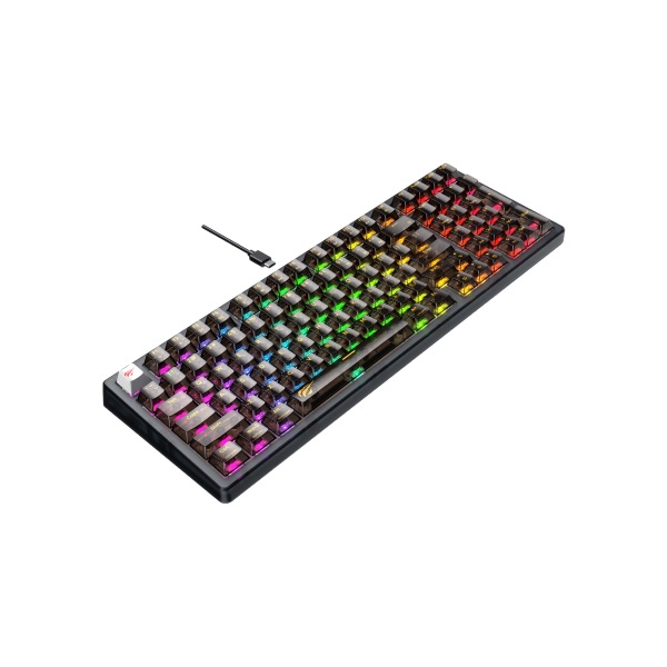 HAVIT KB875L GAMENOTE USB TO TYPE-C RGB BACKLIT CUSTOM LIGHTING MECHANICAL KEYBOARD WITH TRANSPARENT KEY