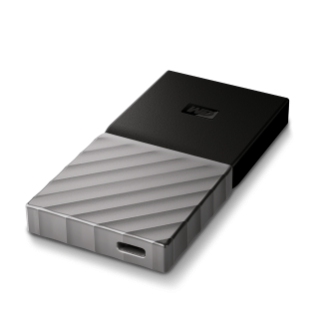 WDBKVX2560PSL # WD EXTERNAL SSD MY PASSPORT 256GB USB 3.1 with type C & A Compatible
