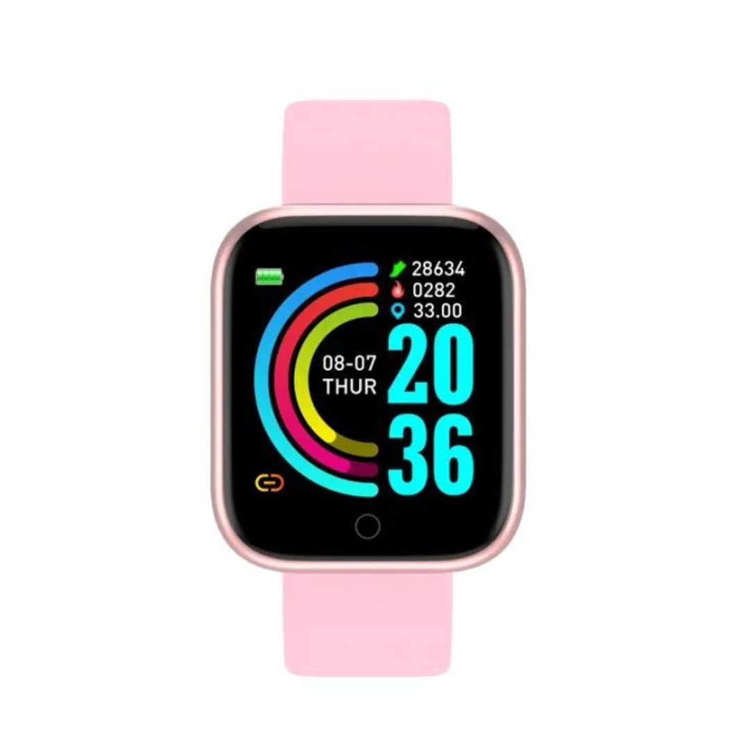 Y68 Smart Watch Pink