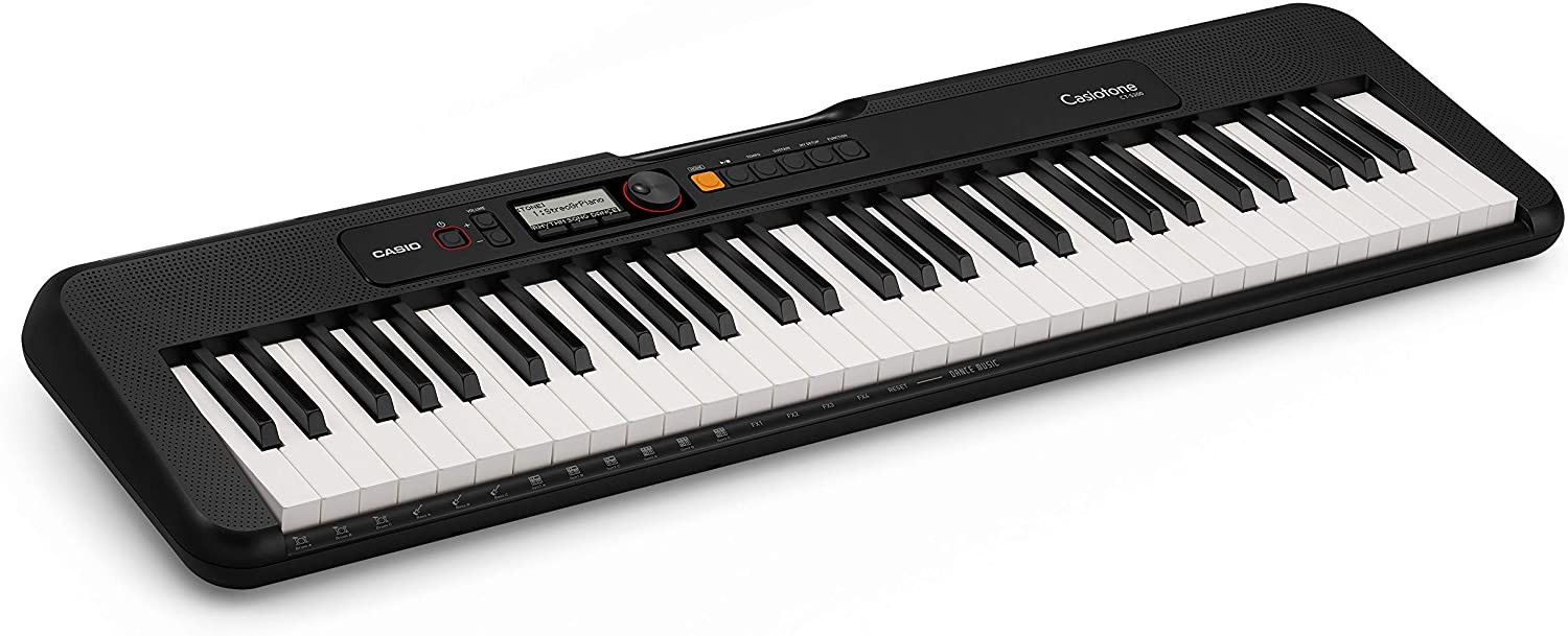 CASIO CT-S200BK Standard Portable Keyboard with 9.5V Adaptor