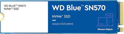 Western Digital Internal SSD Blue 250GB SN570 NVMe Gen3 x4 PCIe 8Gb/s, M.2, Up to 3300 MB/s - WDS250 G3B0C