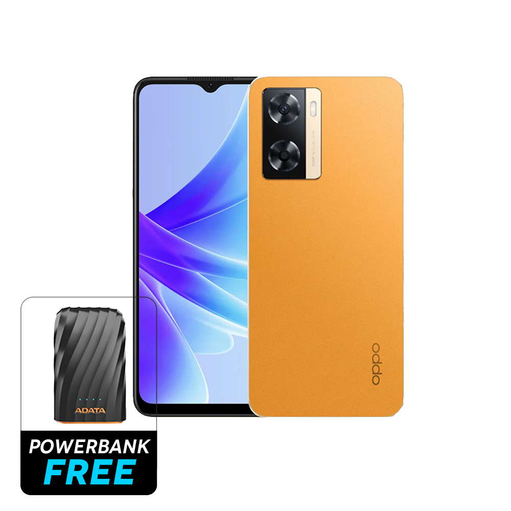Oppo A77 4/128GB-Orange-Smart Phone (Free Adata 10000mAh Powerbank)