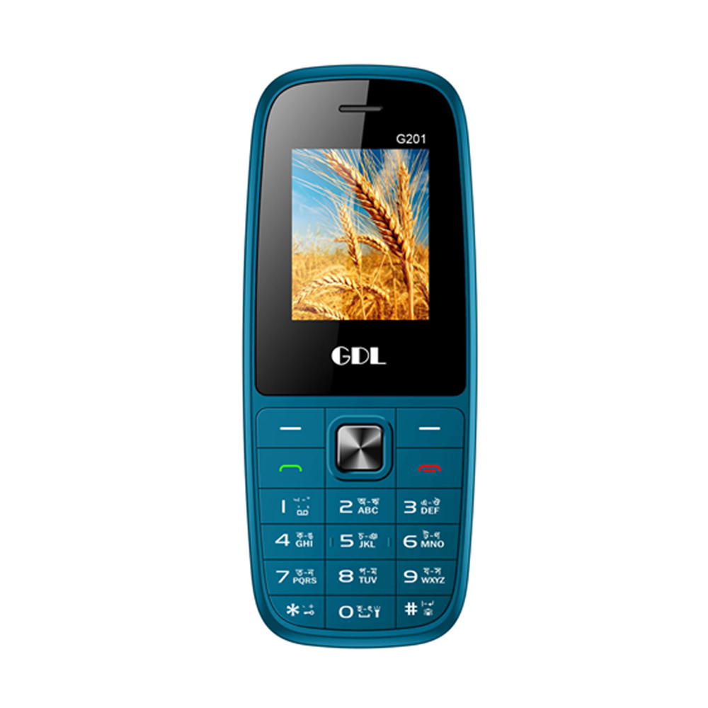 GDL G201 Dual Sim Phone-Peacock Blue