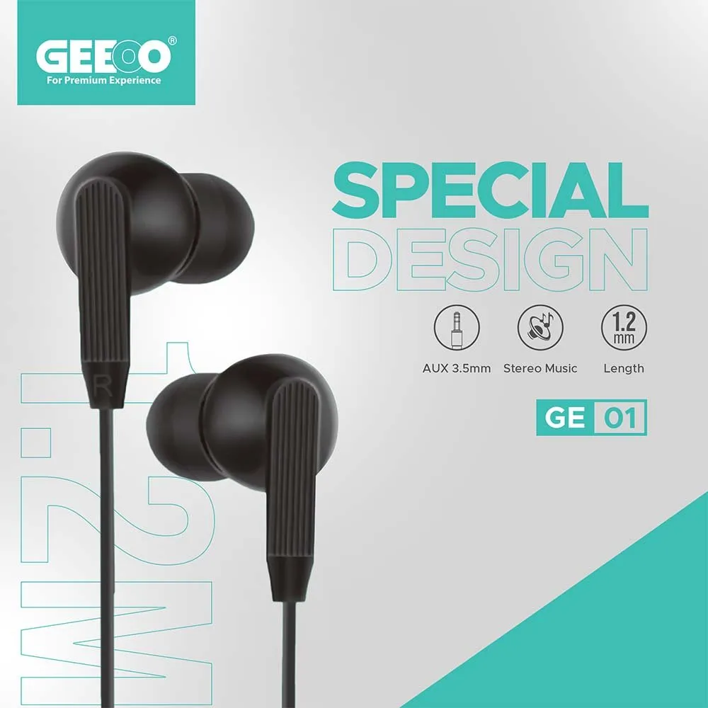 Geeoo GE01 Wired Earphone