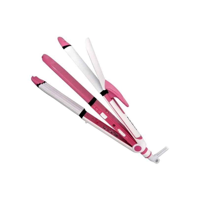 Kemei KM-1291 3 in 1 Hair Straightener