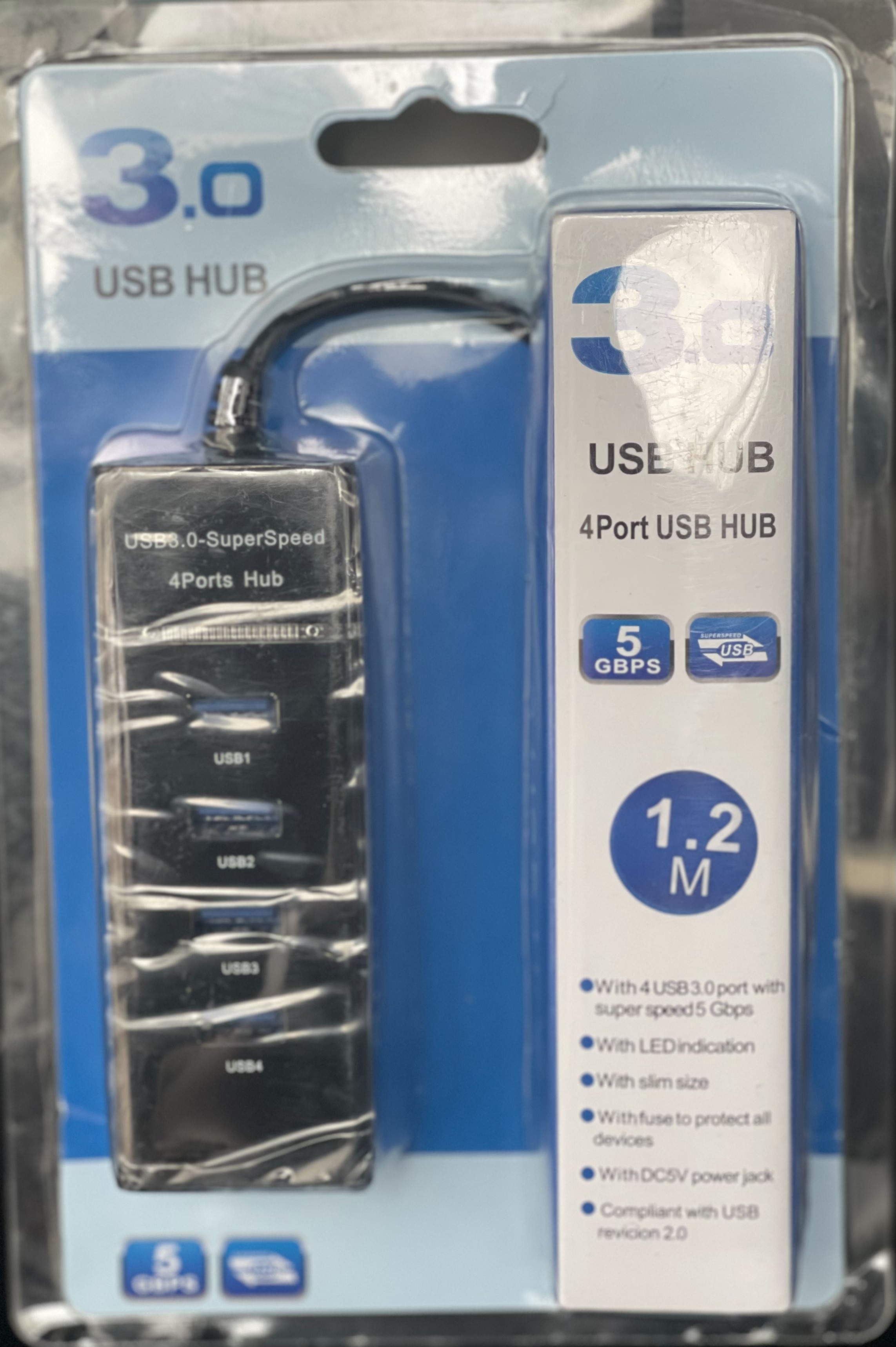 USB3.0 4Port USB HUB 1.2m Switch 4Port USB HUB 1.2m Switch