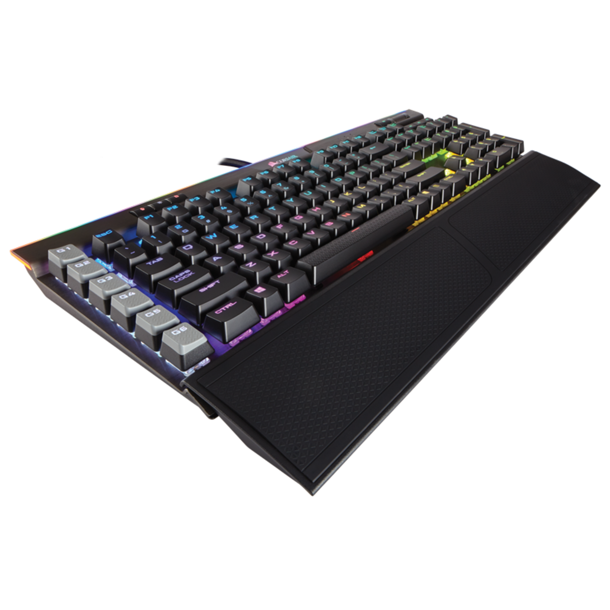 Corsair K95 RGB PLATINUM Mechanical Gaming Keyboard — CHERRY® MX Speed — Black / Brown / Gunmetal