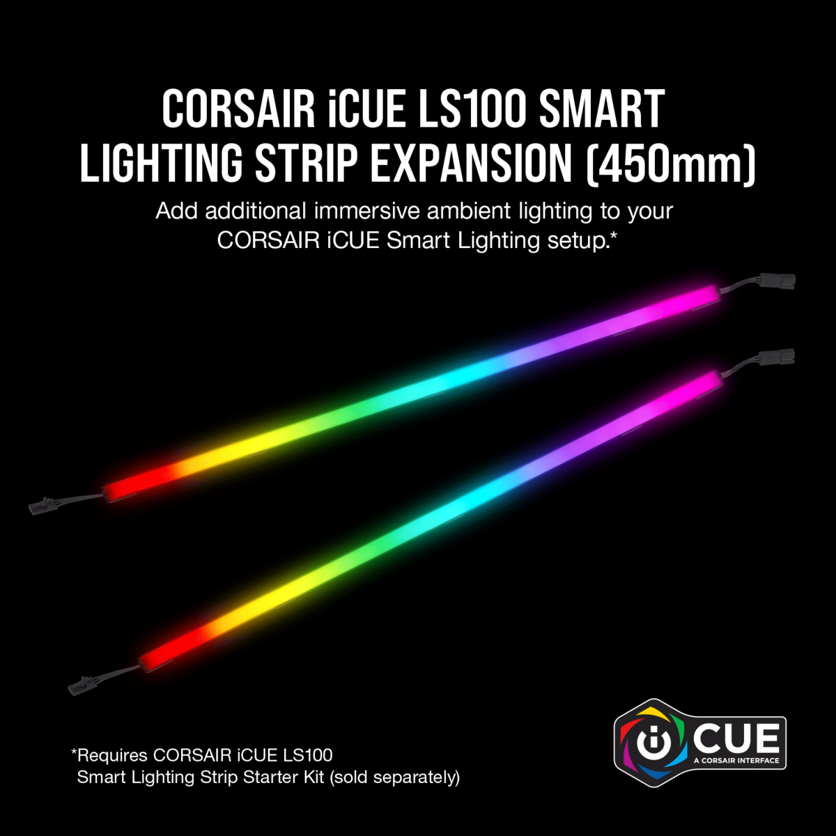 iCUE LS100 Smart Lighting Strip Expansion Kit 450mm