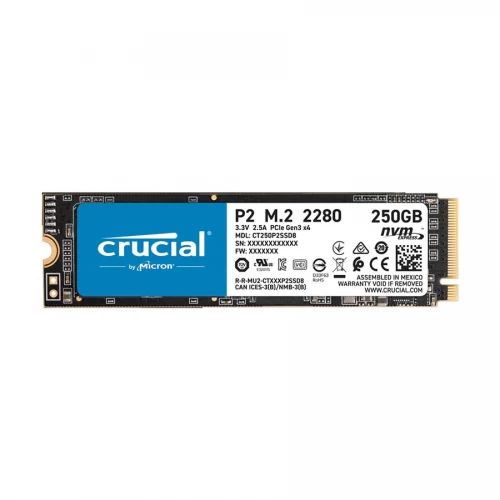Crucial® P2 250GB 3D NAND NVMe™ PCIe® M.2 SSD,CT250P2SSD8