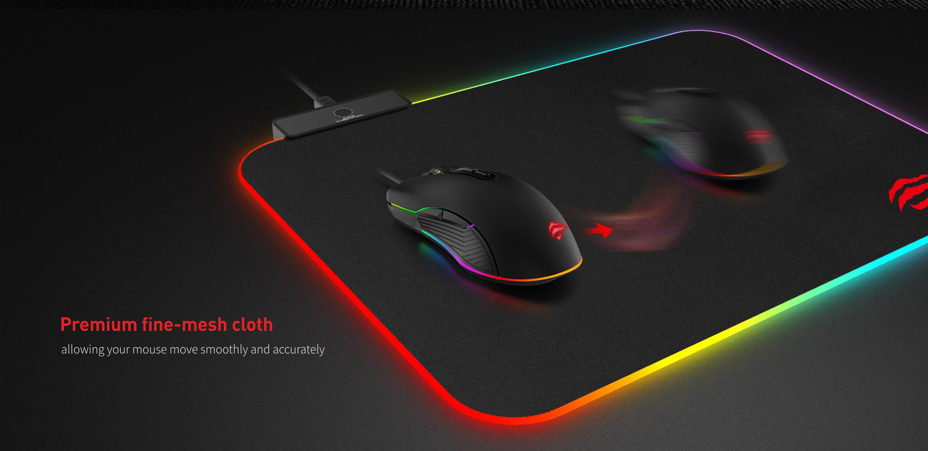 HAVIT MP901 GAMENOTE RGB LIGHTING MOUSE PAD