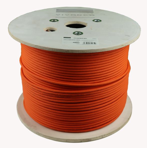 VCCAUU64LSO3 # VIVANCO CAT 6 U/UTP CABLE, UNSHIELDED LSZH, ORANGE