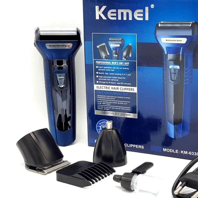 KM-6330 3 In 1 Hair Trimmer Grooming Kit