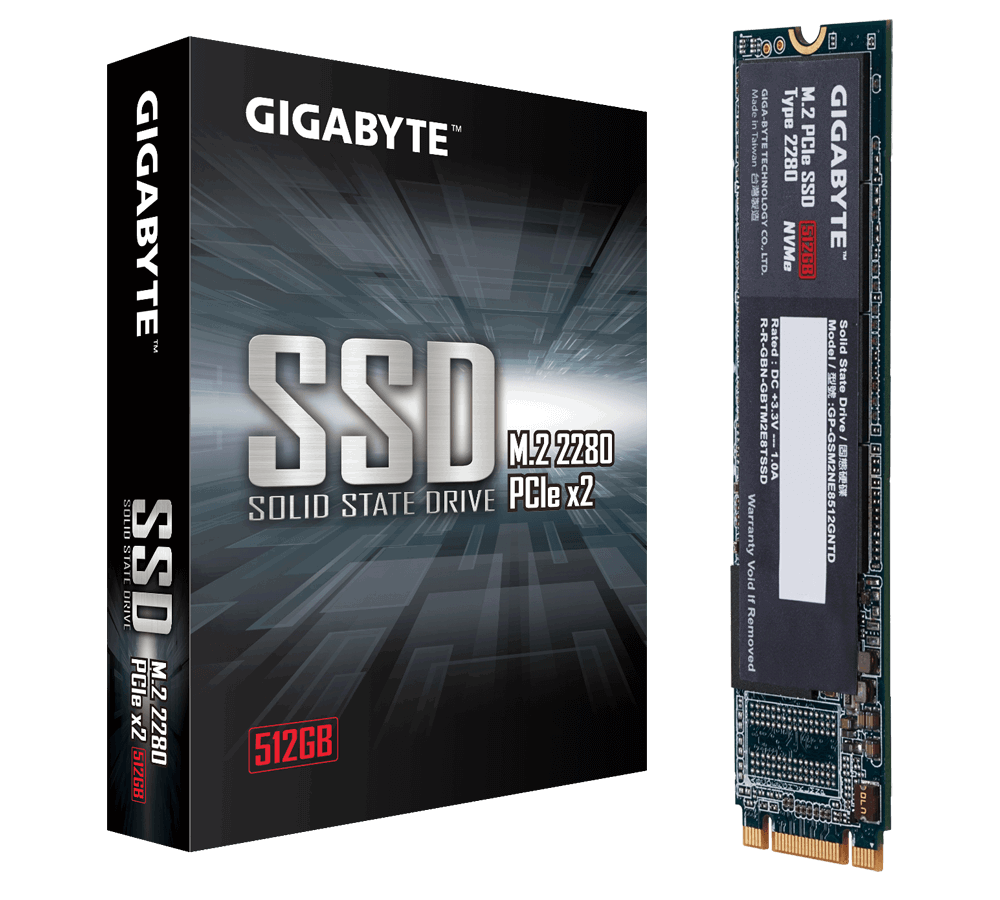 GIGABYTE M.2 PCIe 512GB SSD