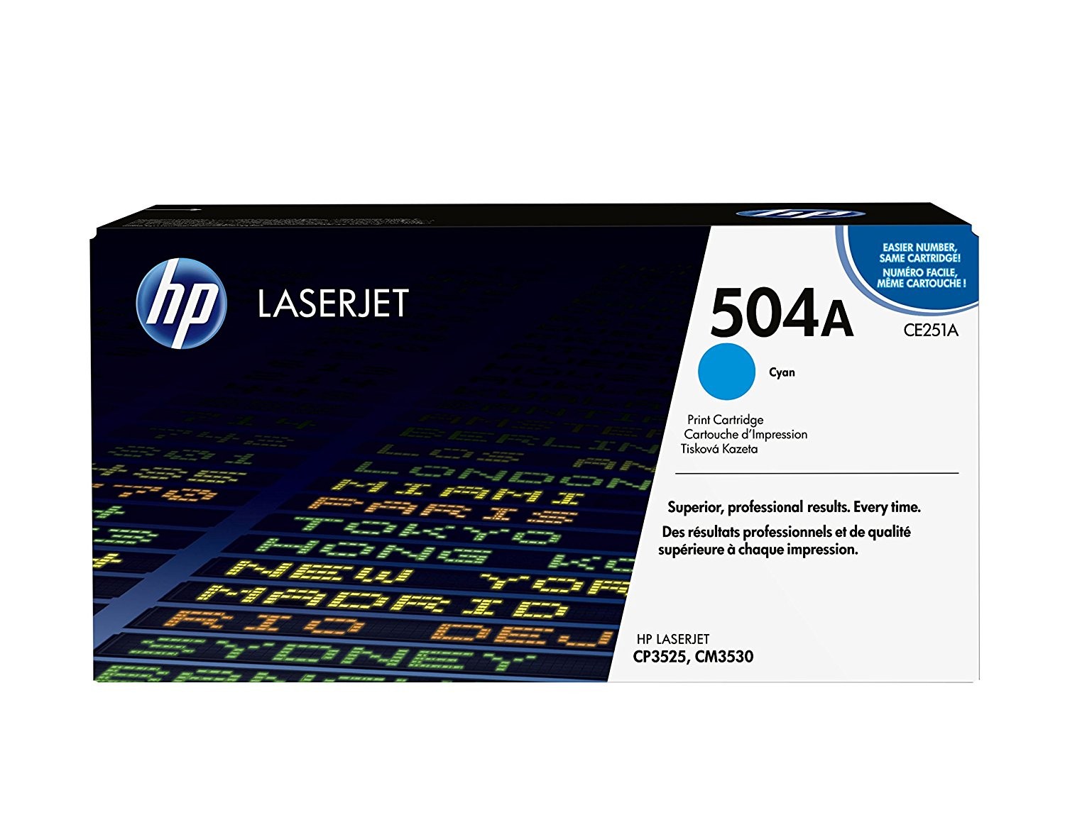 HP 504A Cyan Original LaserJet Toner Cartridge