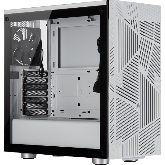 Corsair Casing 275R Airflow Tempered Glass Mid-Tower Gaming Case — White