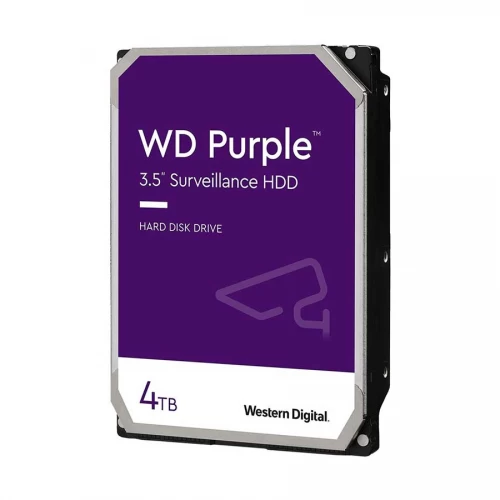 Western Digital Surveillance Hard Drive Purple 4TB - 3 Years, 5400 RPM, SATA 6 Gb/s, 64 MB Cache, 3. 5" - WD42PURZ