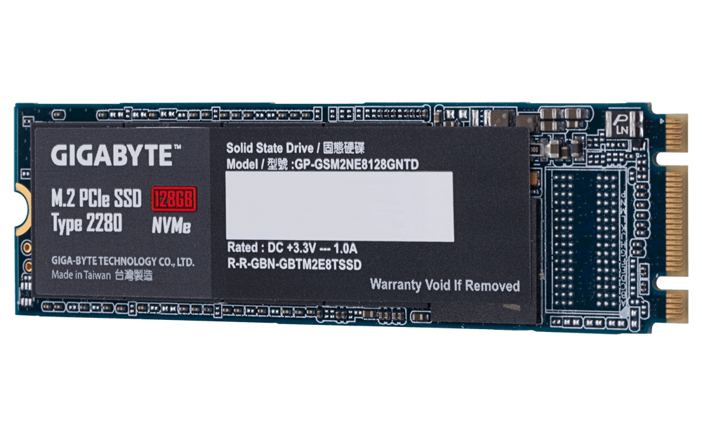 GIGABYTE M.2 NVMe SSD 128GB # GP-GSM2N E3128GNTD