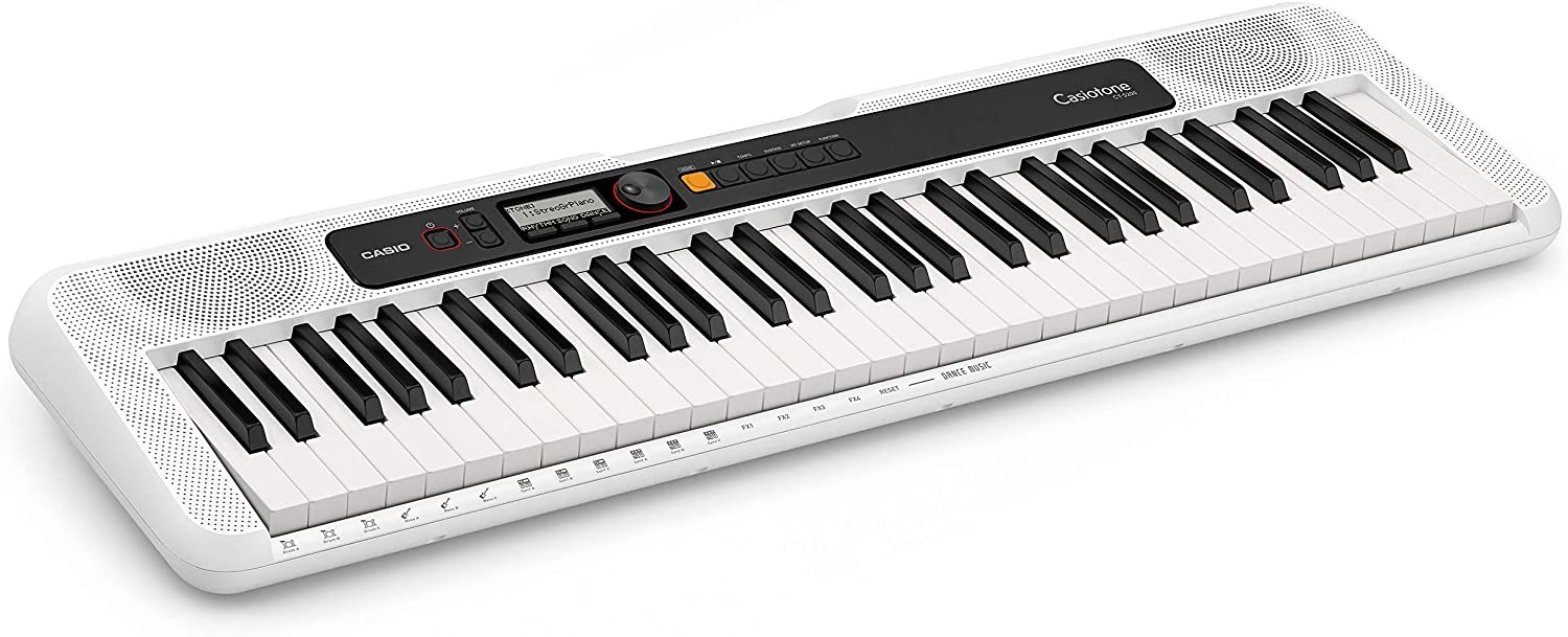 CASIO CT-S200WE Standard Portable Keyboard with 9.5V Adaptor