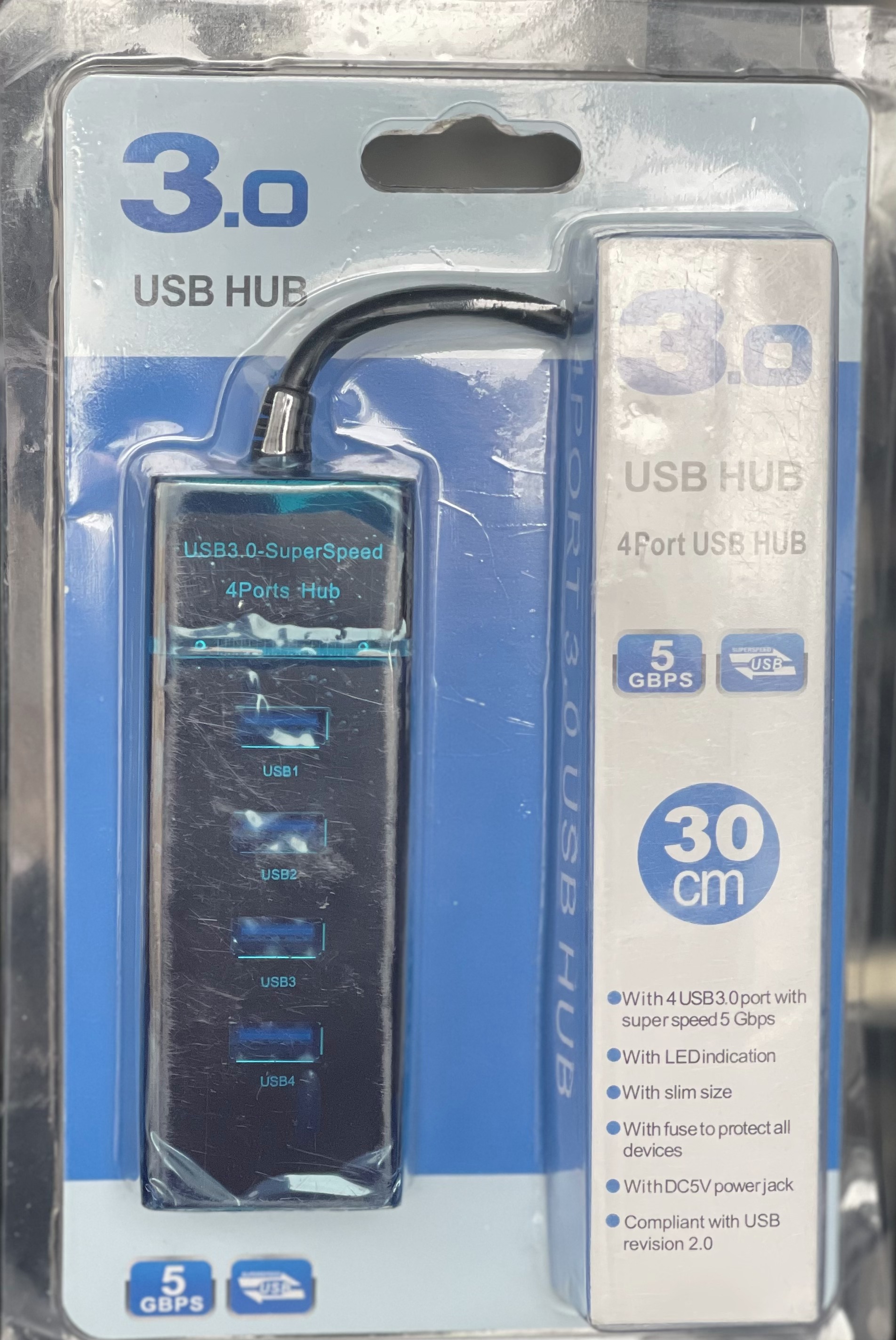 USB3.0 4Port USB HUB 30cm
