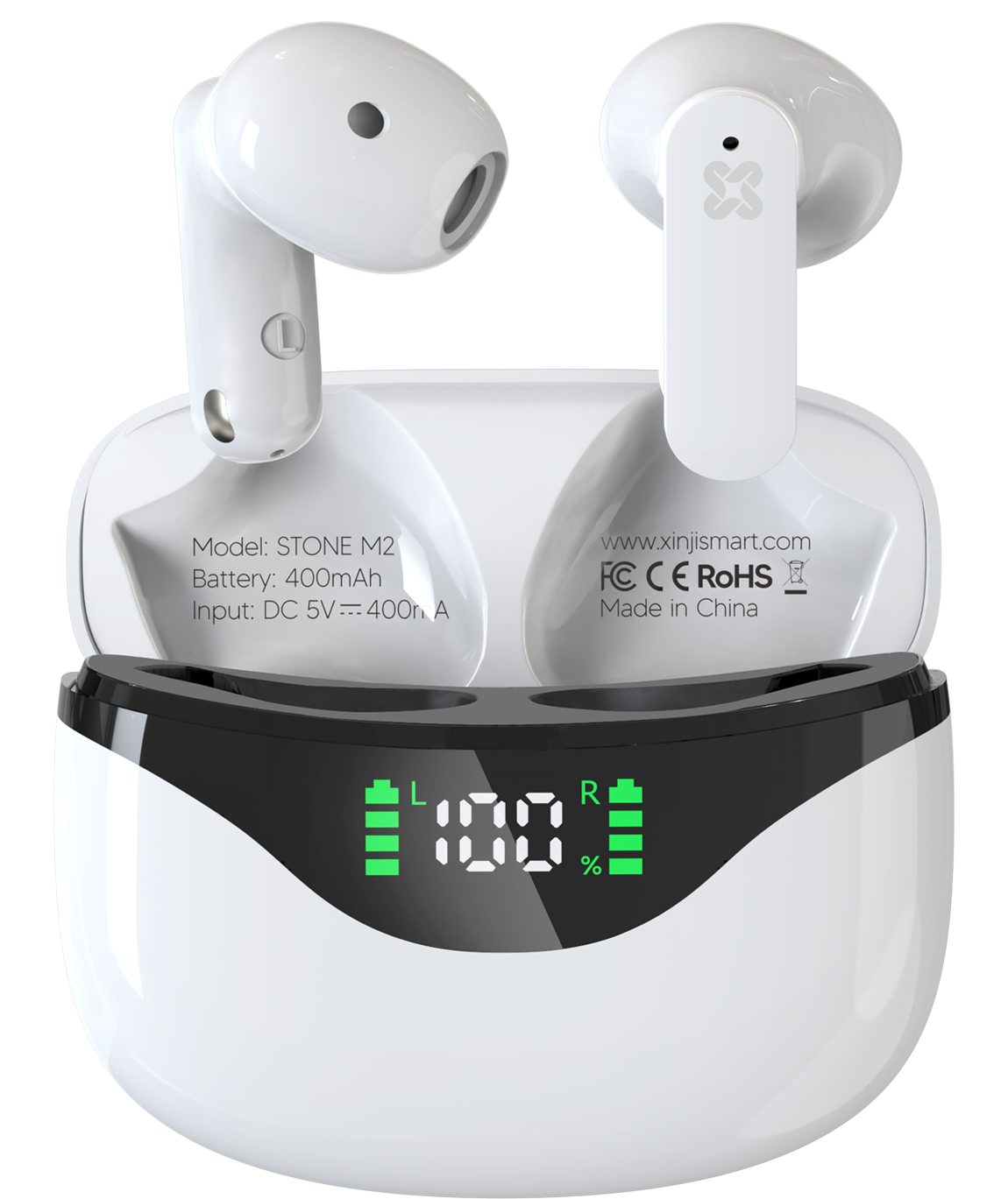 Xinji Stone M2 Earbuds - White