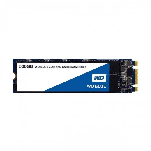 Western Digital Internal SSD Blue 500GB Sata III 6 Gb/s, M.2, Up to 560 MB/s - WDS500G2B0B
