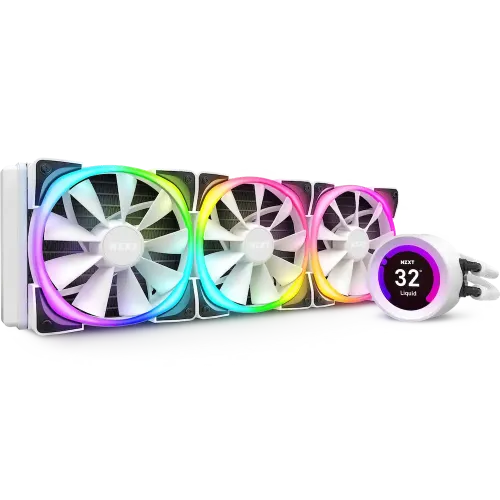 NZXT Kraken Z73 RGB 360mm Liquid CPU Cooler With LCD Display - White