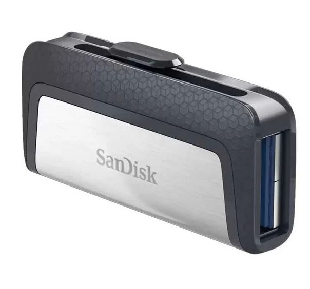Sandisk Ultra Dual Drive 64GB USB 3.1 Type-C Retractable Black Pen Drive #SDDDC2-064G-G46