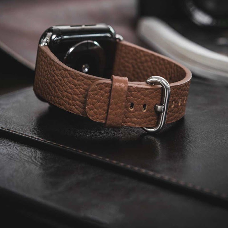 Brown Leather 42/44 mm Smartwatch belt