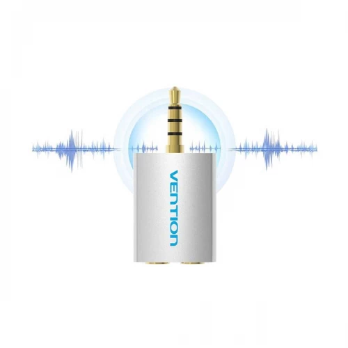 Vention BDAW0 4 Pole 3.5mm Male to 2*3.5mm Female Audio Splitter