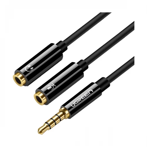 Ugreen 3.5mm Male to Dual Female Black Converter # 30620-AV141