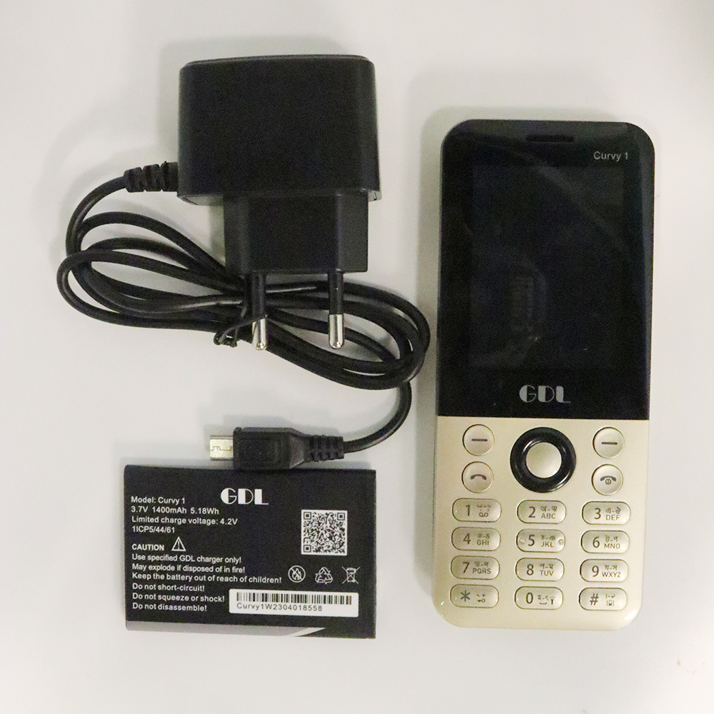 GDL Curvy 1 Dual Sim Phone-Golden