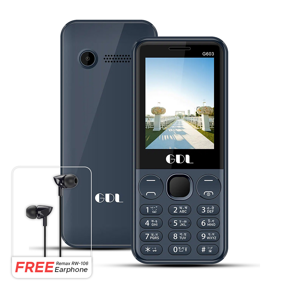 GDL G603 Dual Sim Phone (Free Remax RW 106 Earphone)