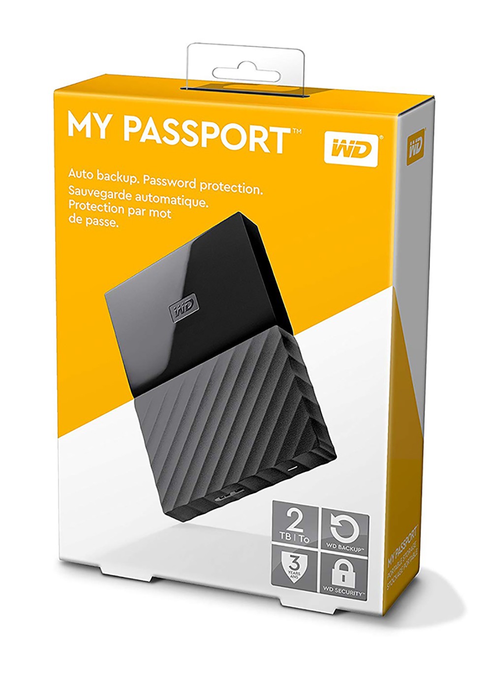 WD 2TB EXTERNAL HDD MY PASSPORT NEW | BLACK