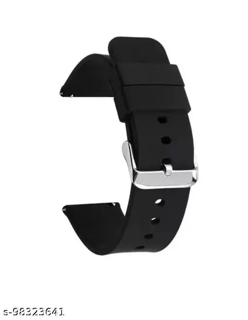 20mm Black Gripped Smartwatch belt