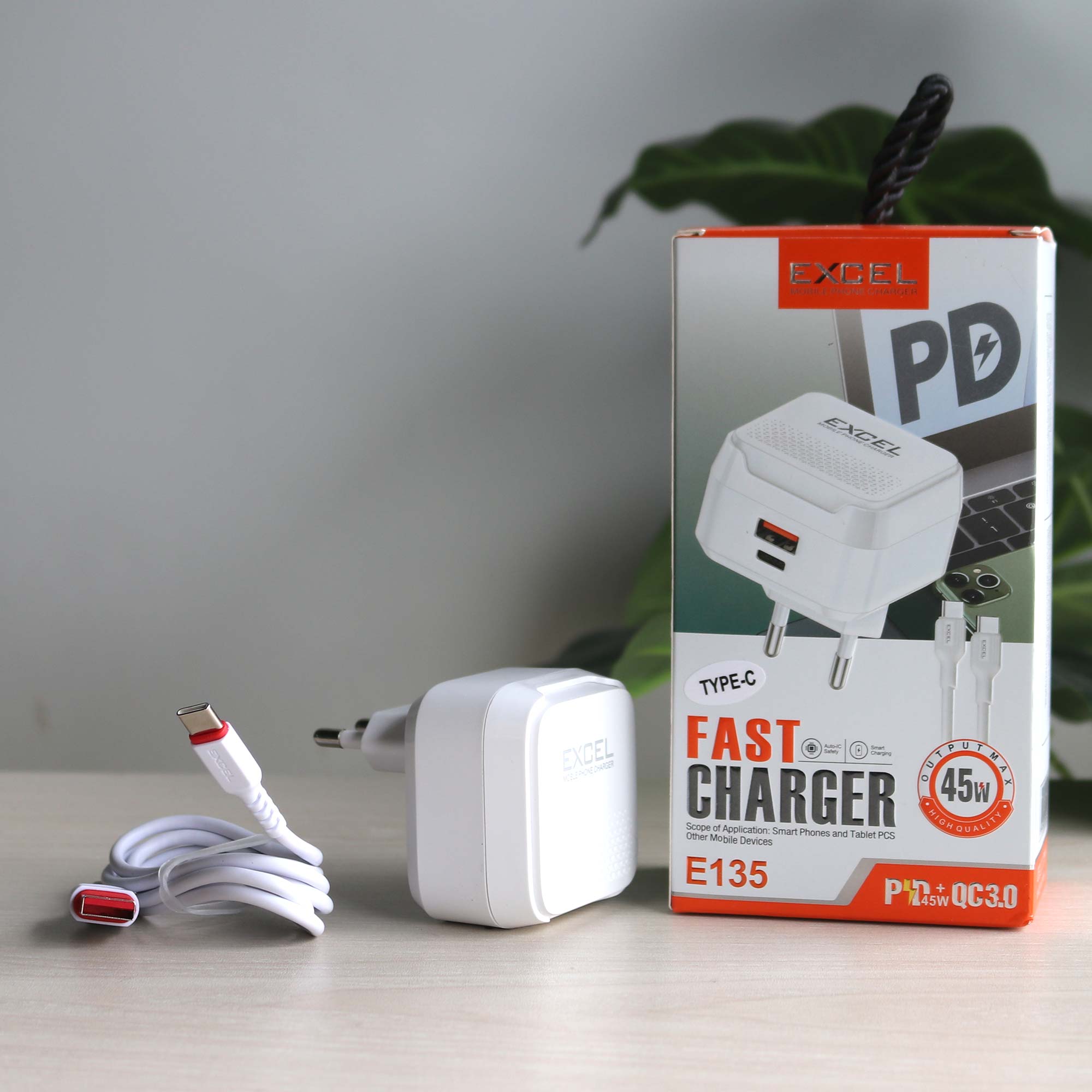 Excel E-135 45W PD Fast Charger