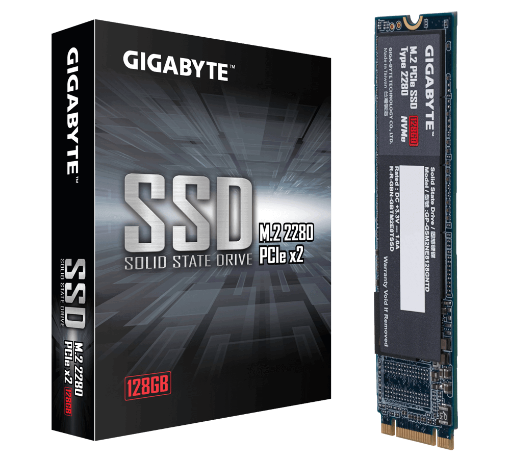 GIGABYTE M.2 NVMe SSD 128GB # GP-GSM2N E3128GNTD