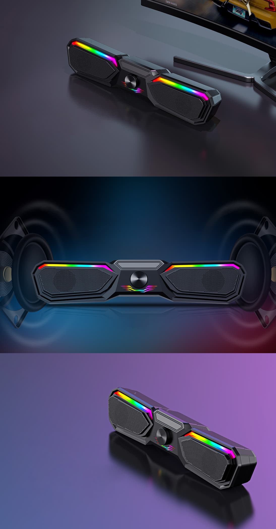 HAVIT SK750BT BLUETOOTH/WIRED DUAL MODE SPEAKER WITH RGB LIGHT