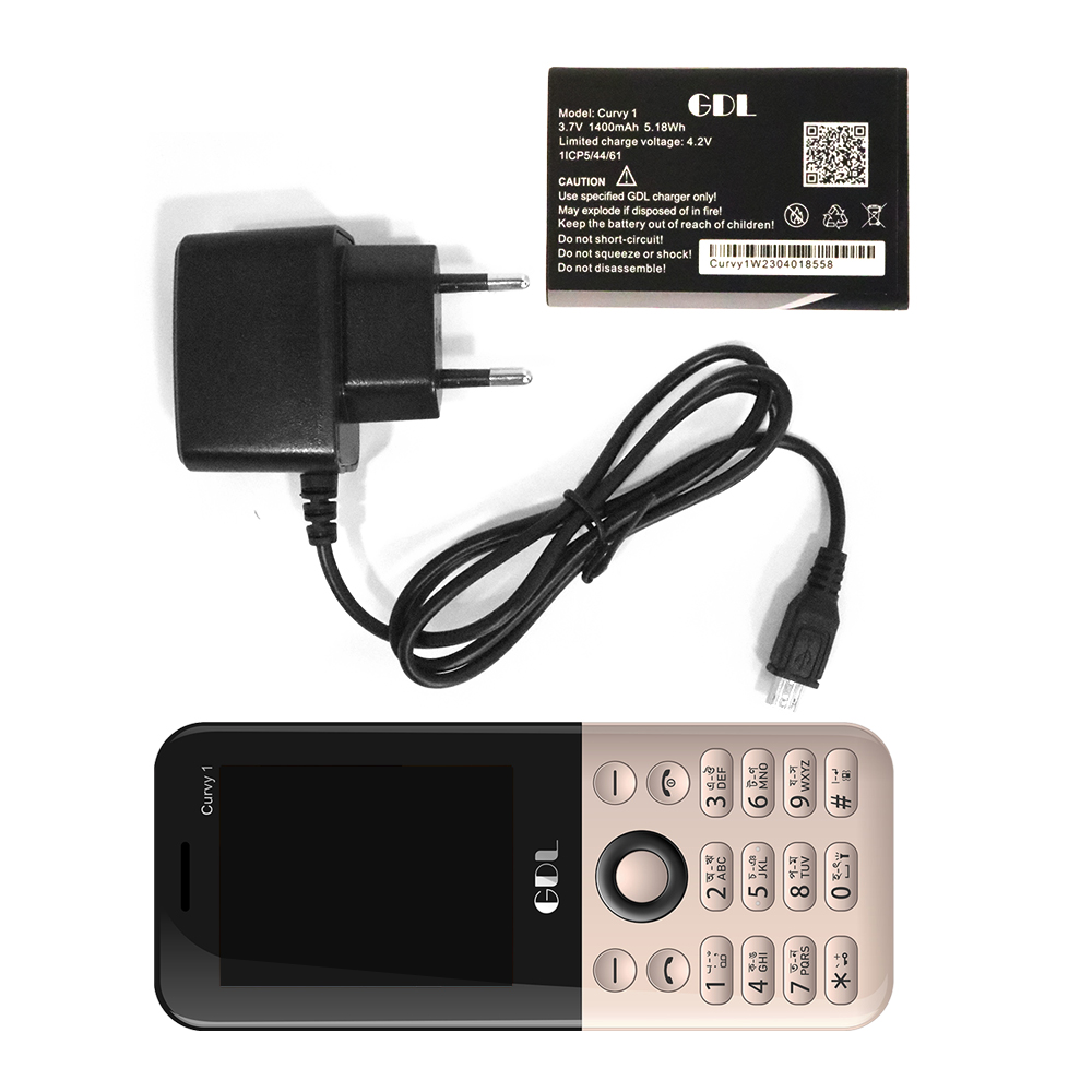 GDL Curvy 1 Dual Sim Phone-White