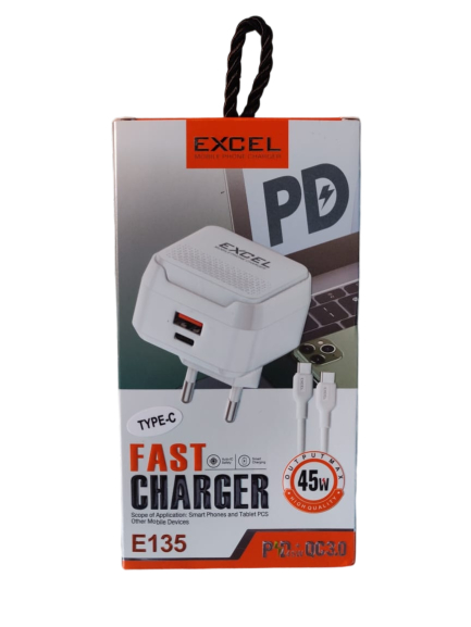 Excel E-135 45W PD Fast Charger