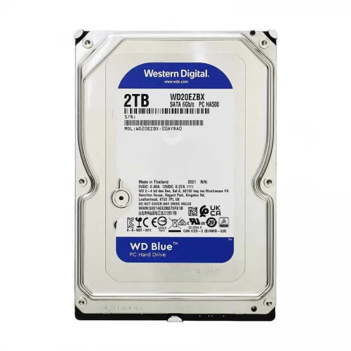 Western Digital PC Hard Drive Blue 2TB - 7200 RPM, SATA 6 Gb/s, 256 MB Cache, 3.5" - WD20EZBX
