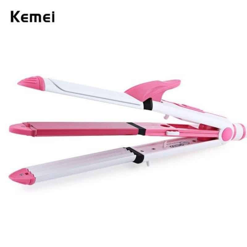 Kemei KM-1213 Professional Ceramic Coating 3 In 1 Hair Iron Curler Curling Iron Hair Styling