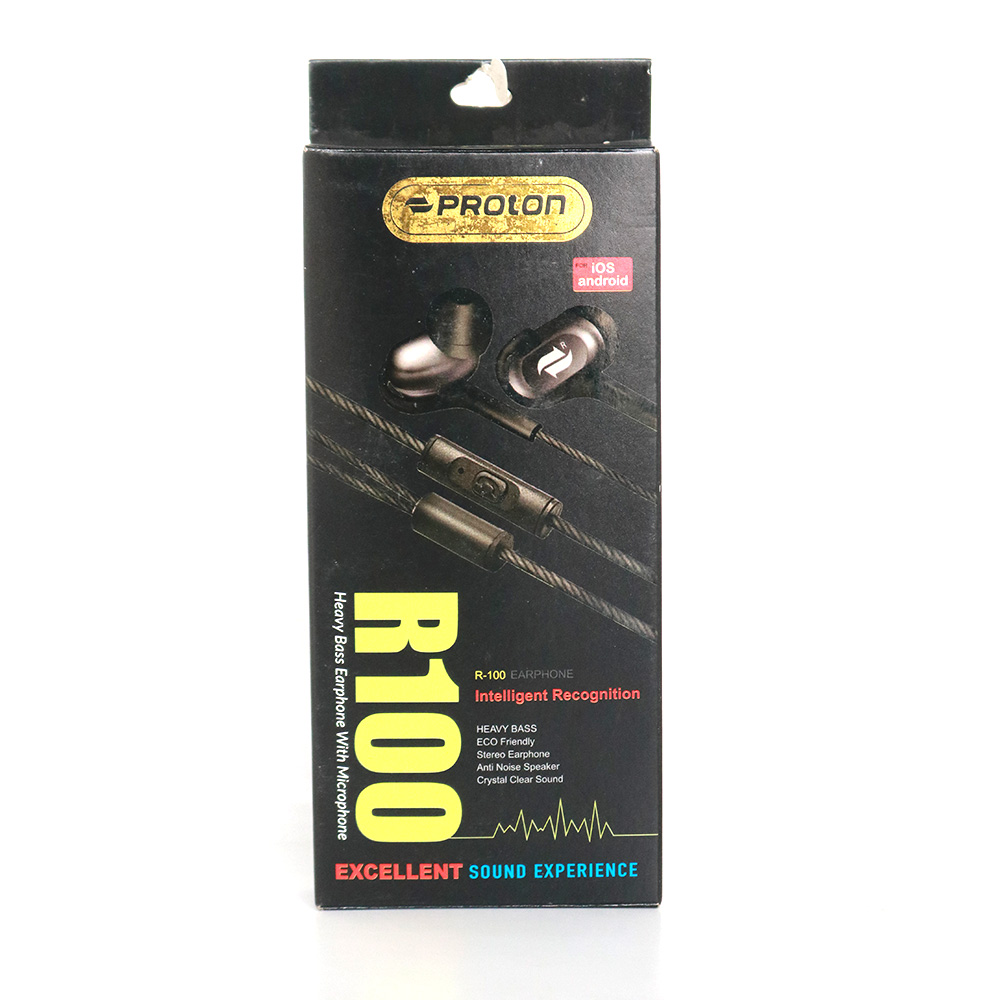 Proton R100 Wired Earphone (Black)