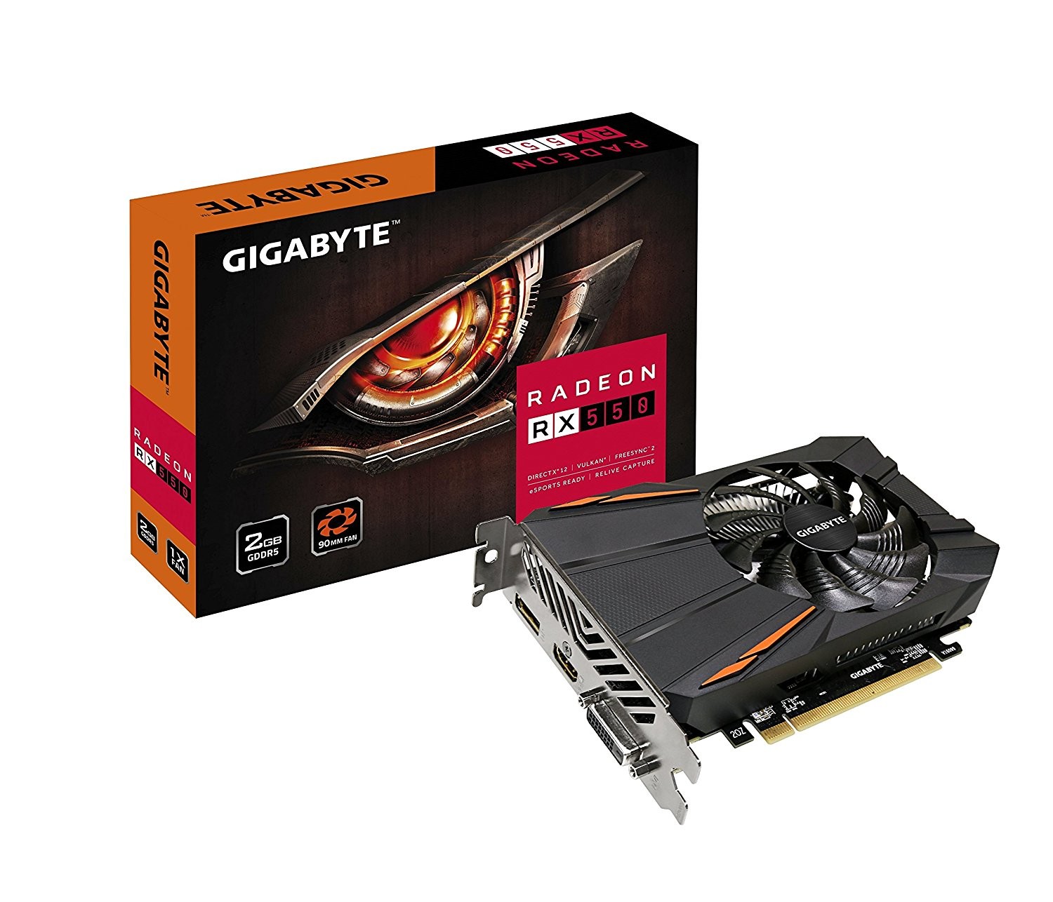 GIGABYTE GEFORCE GT GV-RX550D5-2GD
