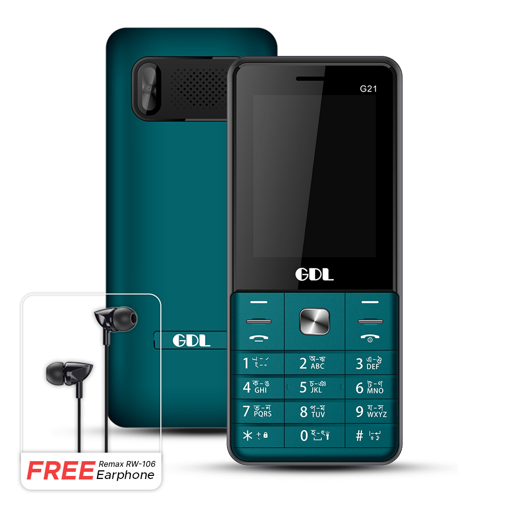 GDL G21 Dual Sim Phone (Free Remax RW 106 Earphone)