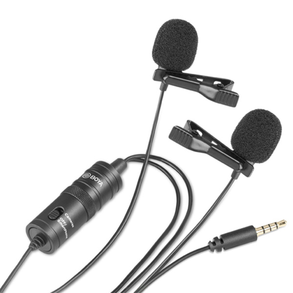 Boya BY-M1DM Dual Omni-directional Lavalier Microphone