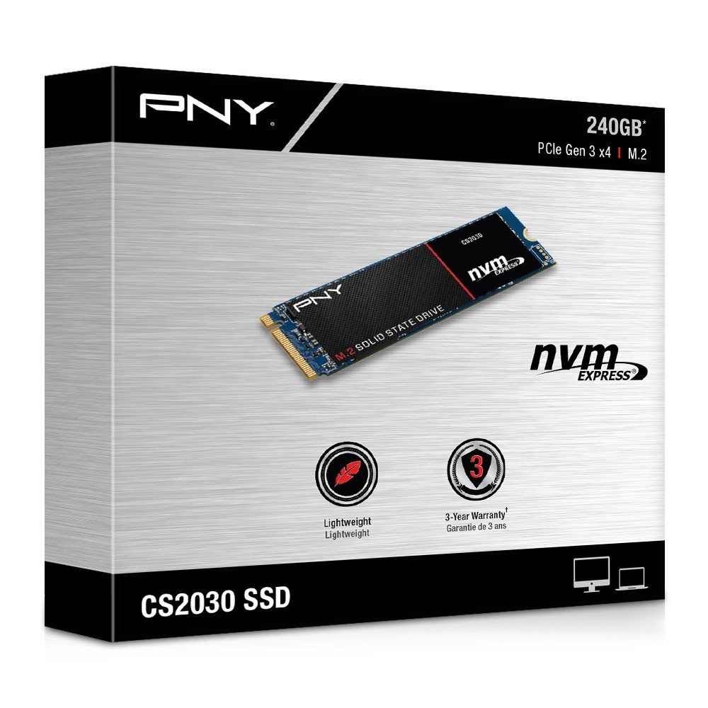 PNY M.2 PCIE CS2030, 240GB SOLID STATE DRIVE