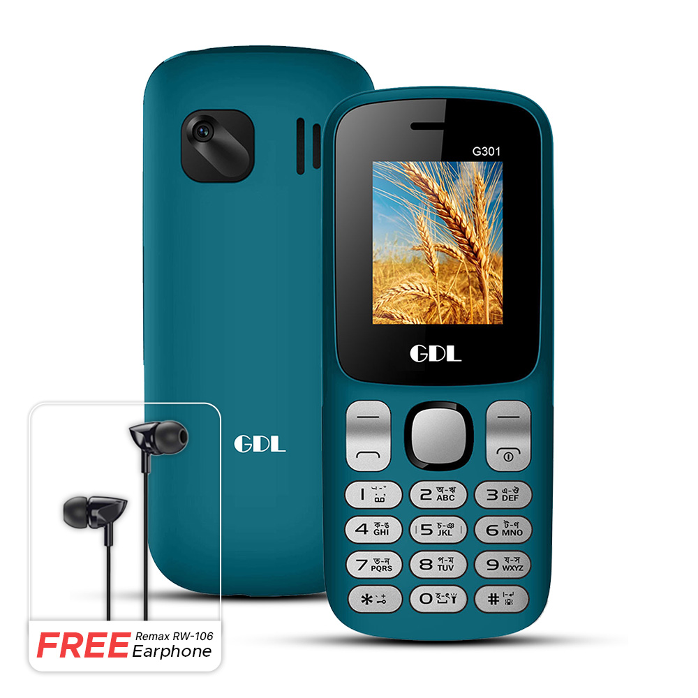 GDL G301 Dual Sim Phone (Free Remax RW 106 Earphone)