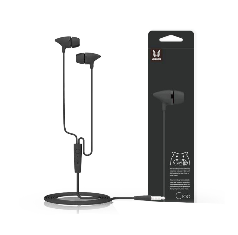 UiiSii C100 Wired Earphone Black