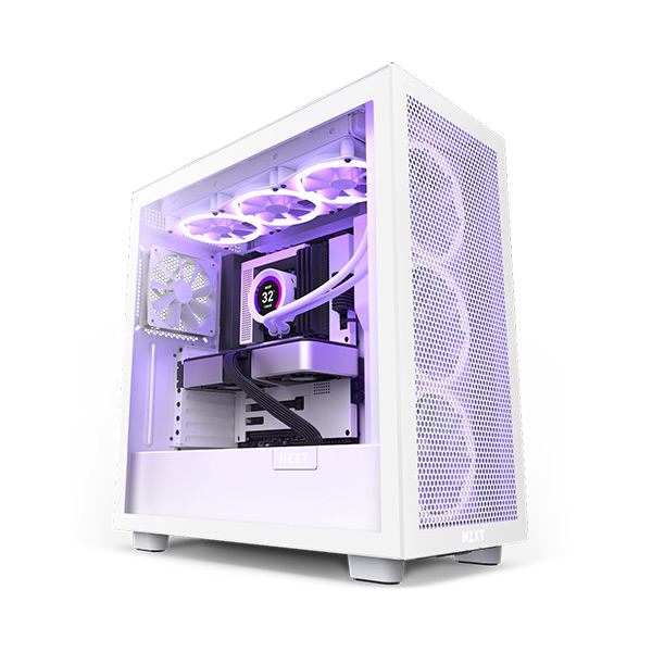 NZXT H7 Flow (CM-H71FW-01-White) Mid-Tower Airflow Casing - White